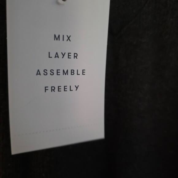 Free Assembly Men's Jacquard Rib Shawl Collar Pullover Black / Brown Size L NWT - Picture 5 of 14